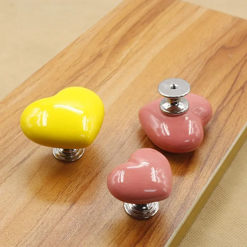 Colorful Heart-Shaped Toilet Presser